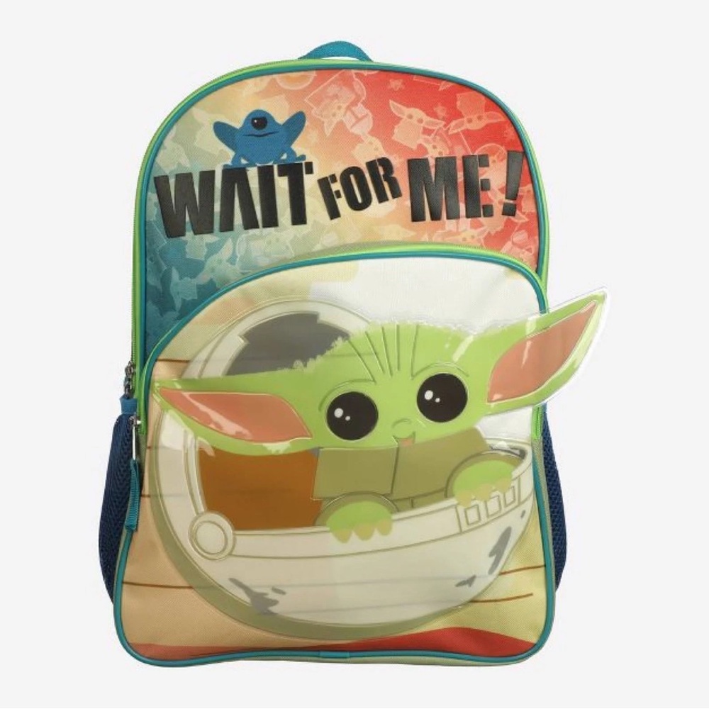 Star Wars: The Mandalorian Grogu Kids' 16" Backpack Wait for Me